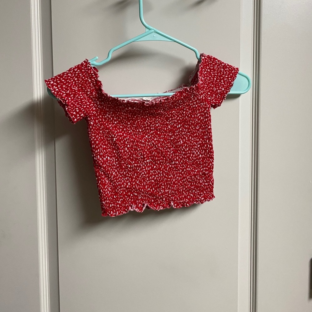 Patterned Off-Shoulder Top